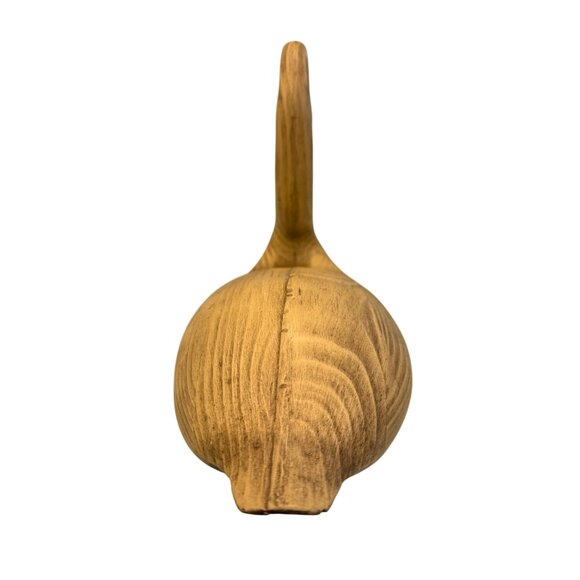 Vintage Hand-Carved Wooden Swan Figurine 7" Tall Rustic Home Décor Collectible N - Picture 5 of 7